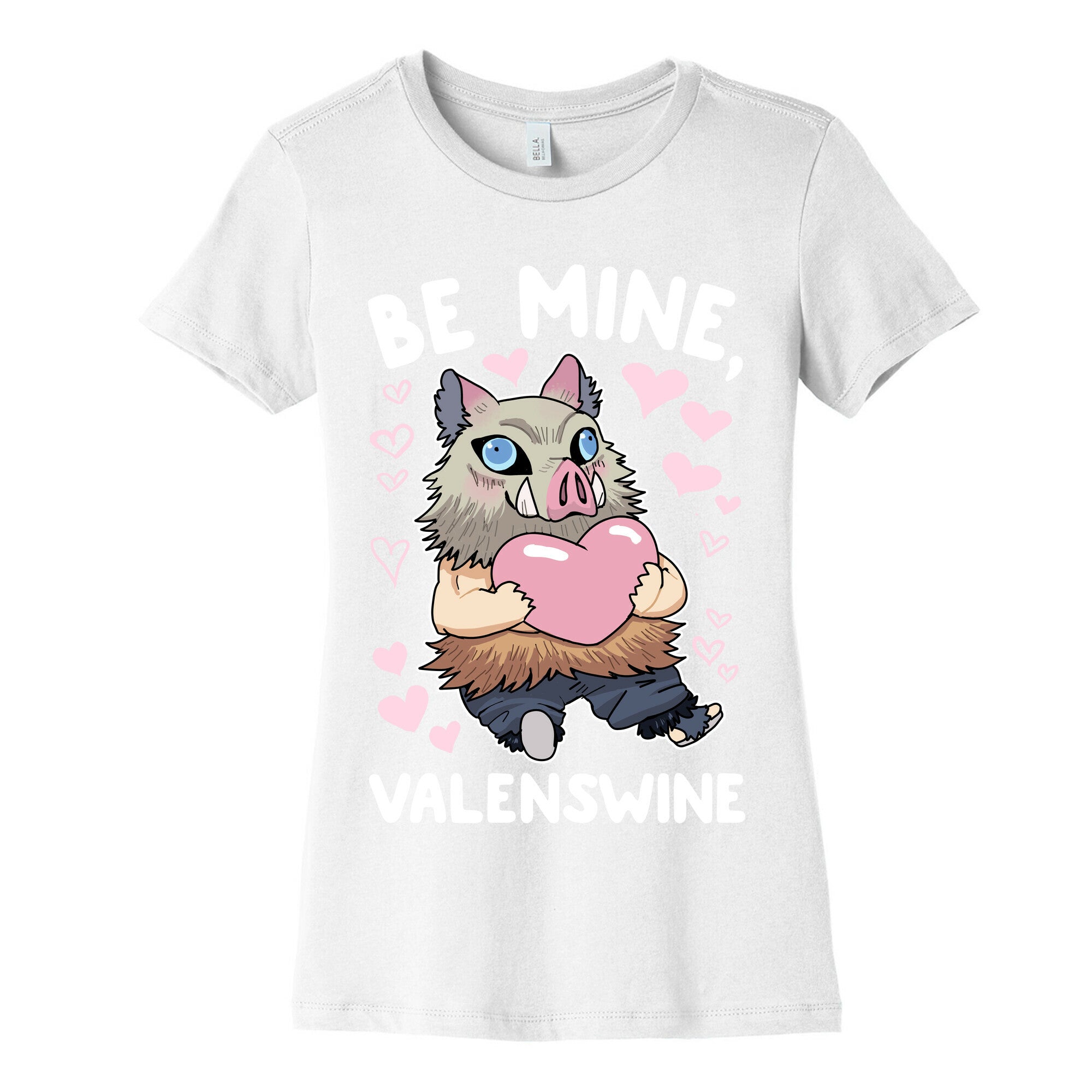 Be Mine, Valenswine Women's Cotton Tee